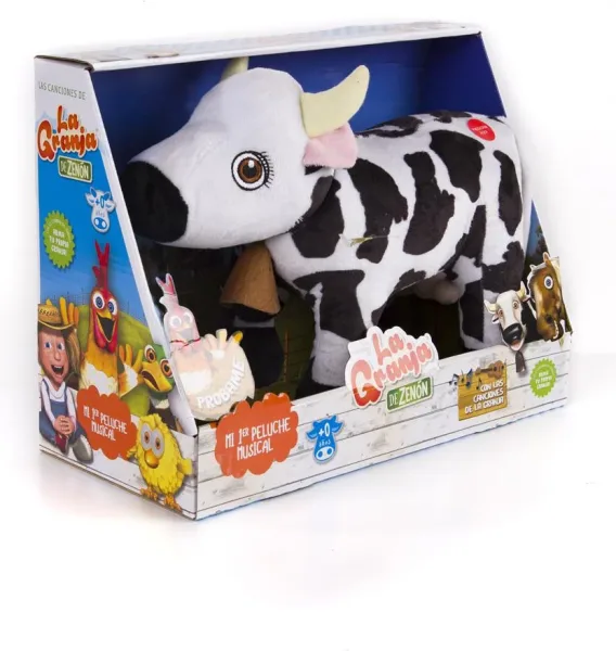 Peluche musical bandai vaca lola