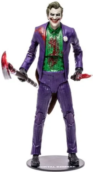Figura mcfarlane toys mortal kombat 11 the joker -  bloody