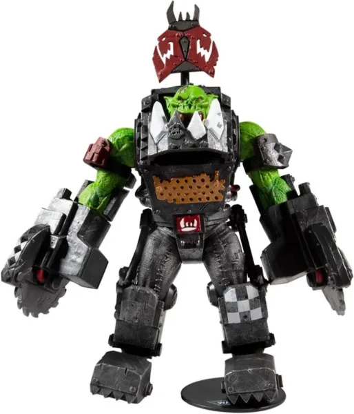 Figura mcfarlane toys warhammer 40k ork meganob con sierra circular