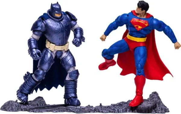 Pack 2 figuras mcfarlane toys collector multipack superman vs. armored batman