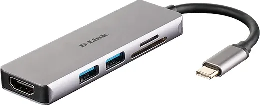 D-Link DUB-M530 Hub HDMI/2USB 3.0/USB-C/SD/microSD