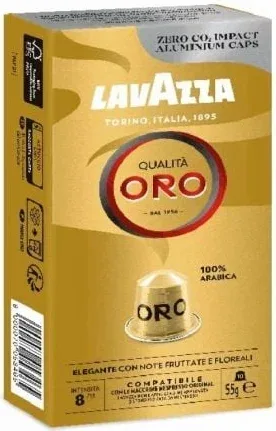 Cápsula Lavazza Qualitá Oro para cafeteras Nespresso/ Caja de 10