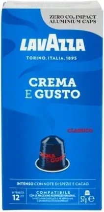 Cápsula Lavazza Crema e Gusto Clásico para cafeteras Nespresso/ Caja de 10