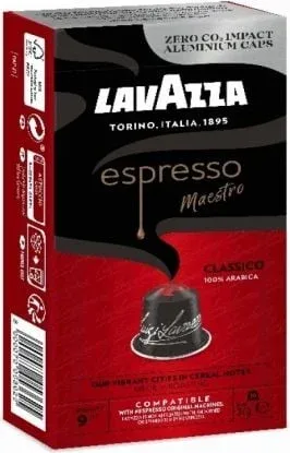 Cápsula Lavazza Espresso Maestro Clásico para cafeteras Nespresso/ Caja de 10
