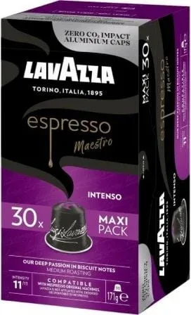 Cápsula Lavazza Espresso Maestro Intenso para cafeteras Nespresso/ Caja de 30