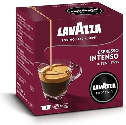 Cápsula Lavazza Intensamente para cafeteras A Modo Mio/ Caja de 16