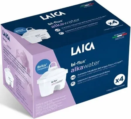 Filtros BI-FLUX Alka Water Laica K4MEU01/ Pack 4