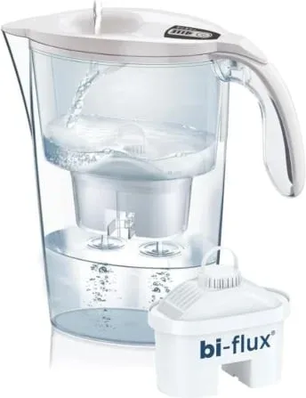 Pack Jarra Filtrante Laica Stream/ 2.3L/ Blanca/ Jarra + 1 Filtro BI-FLUX