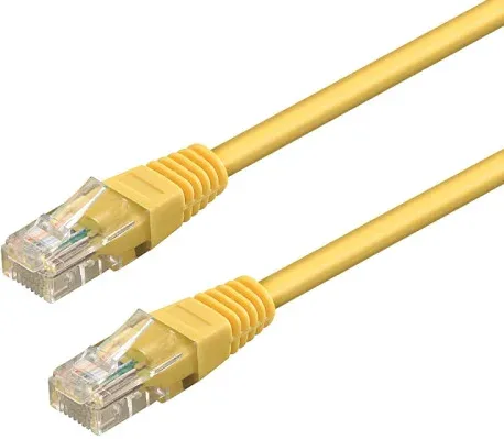 WP WPC-PAT-6U010Y cable de red Amarillo 1 m Cat6 U/UTP (UTP)