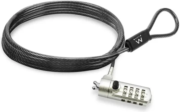 Ewent Candado para Portátil con Combinación Wedge
