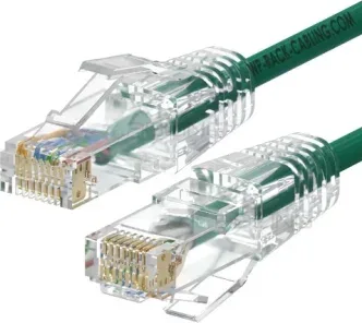 WP WPC-PAT-6AU002G-S cable de red Verde, Transparente 0,2 m Cat6a U/UTP (UTP)