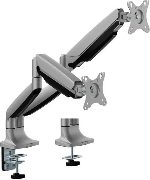 Soporte mesa ewent vesa hasta 35 pulgadas 100x100mm max 15kg 2 brazos