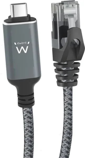 Cable red ewent latiguillo rj45 a USB tipo c ftp cat6 3m