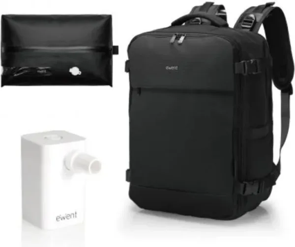 EWENT Mochila Viaje imperm. 24LCarga USB-A/C 16.1"