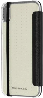 Moleskine ET9CBPXSMCLR funda para teléfono móvil 16,5 cm (6.5") Folio Negro, Transparente