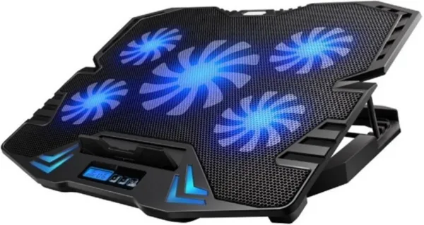 BASE EWENT PORTATIL-5 SILENT FAN UP TO 17"-2P USB-5 SPEED FAN-2 COOLING MODE