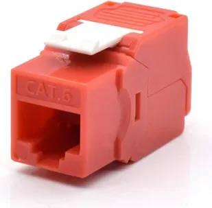 WP WPC-KEY-6UP-TL/R conector RJ45 Rojo, Blanco