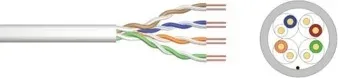Bobina  cable de red ewent ew - mat - 6u - r - 305 - s cat 6 u - utp awg23 - 1 cca 305mt rigido