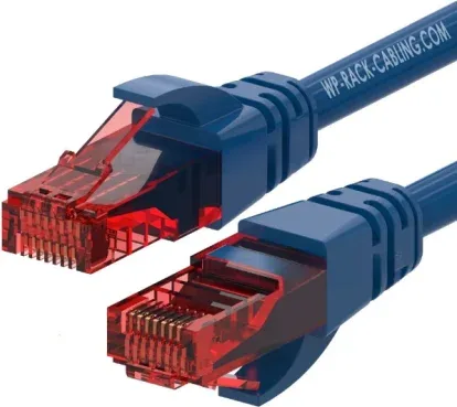 WP WPC-PAT-6U002B cable de red Azul, Rojo 0,2 m Cat6 U/UTP (UTP)