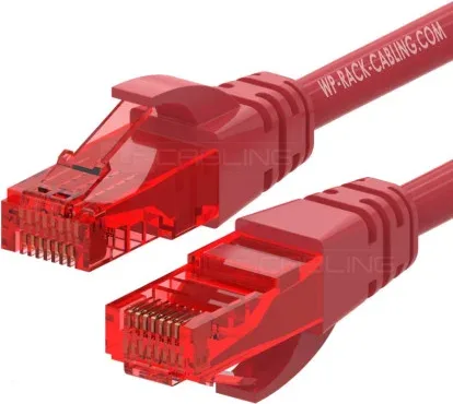 WP WPC-PAT-6U002R cable de red Rojo 0,2 m Cat6 U/UTP (UTP)