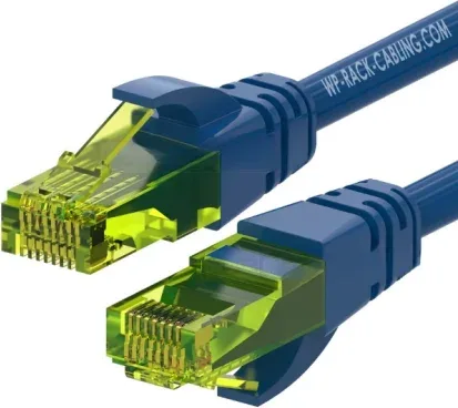 WP WPC-PAT-6AU002B cable de red Azul, Verde 0,2 m Cat6a U/UTP (UTP)