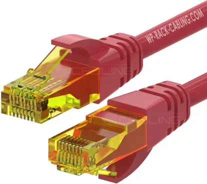WP WPC-PAT-6AU005R cable de red Rojo 0,5 m Cat6a U/UTP (UTP)