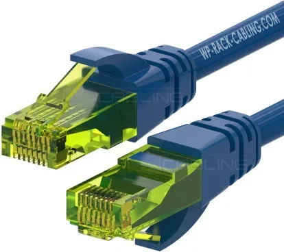 WP WPC-PAT-6AU010B cable de red Azul 1 m Cat6a U/UTP (UTP)