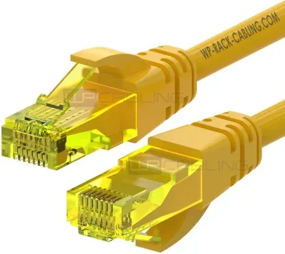 WP WPC-PAT-6AU030Y cable de red Amarillo 3 m Cat6a U/UTP (UTP)
