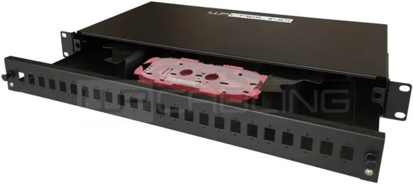 Patch panel  wp 1u  19 pulgadas 24 puertos lc