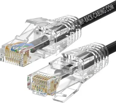 WP WPC-PAT-6AU005BL-S cable de red Negro 0,5 m Cat6a U/UTP (UTP)
