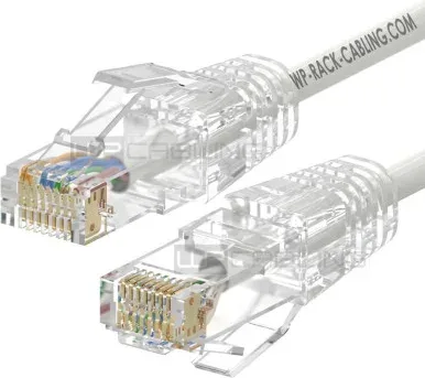 WP WPC-PAT-6AU005W-S cable de red Blanco 0,5 m Cat6a U/UTP (UTP)