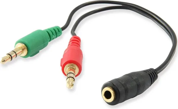 Ewent Cable Audio Jack 3,5/H-2 Jack 3,5/M - 0,15mt