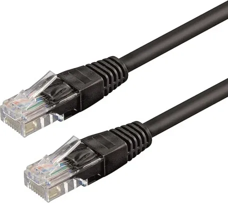 WP WPC-PAT-6U050BL cable de red Negro 5 m Cat6 U/UTP (UTP)