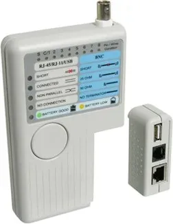 Tester probador de cables wp rj11 - rj12 - rj45 - bcn - USB