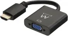 CABLE CONVERTIDOR EWENT HDMI MACHO - VGA HEMBRA CON AUDIO 0,15 METROS