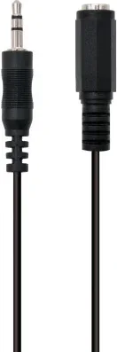 Ewent Cable Audio Estereo 3,5mm/M y 3,5mm/H - 10mt