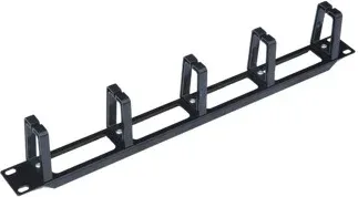 Panel pasa cables wp 1u plastico  negro