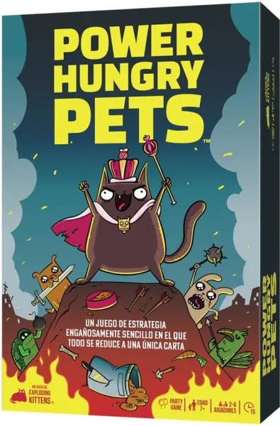 Juego de mesa power hungry pets edad recomendada 7 años