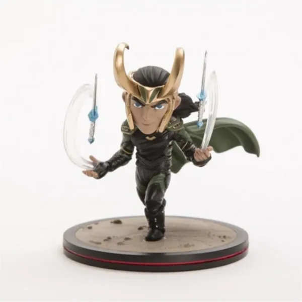 Figura quantum mechanix marvel thor ragnarok loki diorama