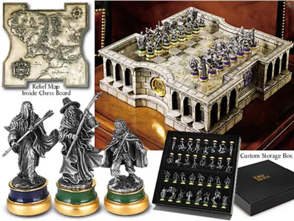 Replica ajedrez the noble collection el señor de los anillos  edicion limitada deluxe