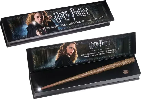 Varita mágica luminosa the noble collection harry potter hermione granger