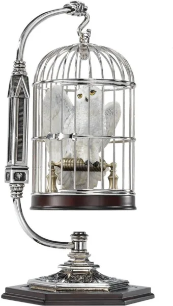 Figura en miniatura the noble collection harry potter hedwig en jaula