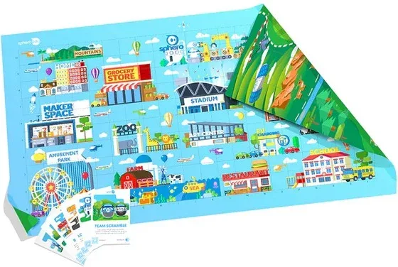 Tapete sphero code mat city - golf y space - soccer