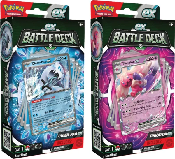 Juego de cartas pokemon tcg ex battle deck chien - pao - tinkaton