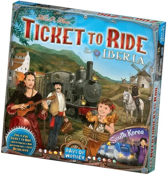 Juego de mesa ¡aventureros al tren! iberia y corea del sur edad recomendada 8 años