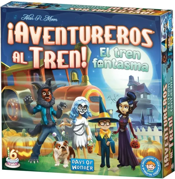 Juego de mesa ¡aventureros al tren! el tren fantasma pegi 6