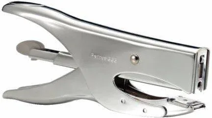 Grapadora Tenaza Metalica Modelo 222 Color Gris Petrus 44733
