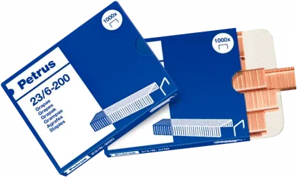 Caja de 1000 Grapas Tipo 23/6 - 200 Cobreadas para Grapadoras de Escolares/Oficina Petrus 23600