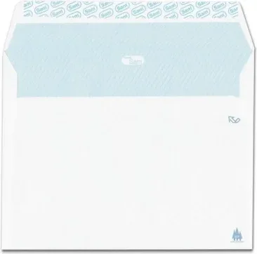 Caja 250 Sobres Folio Prolongado (260X360) Offset Blanco 100 Grs. Autosam Autoadhesivo con Tira de Silicona Sam 268722