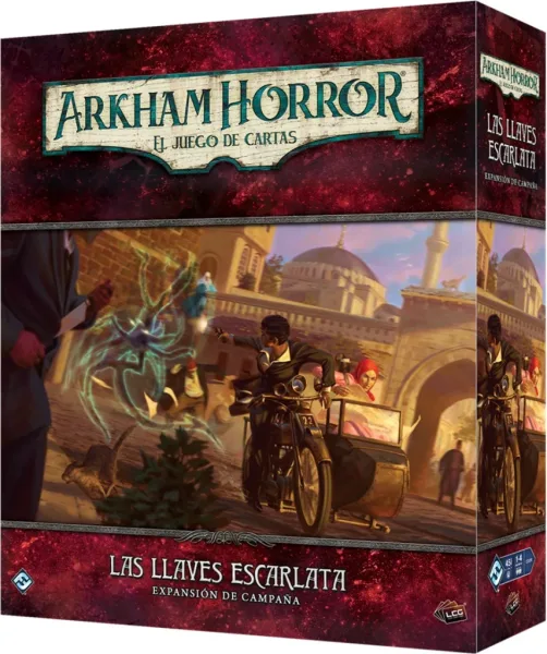 Juego de mesa arkham horror lcg las llaves escarlata expansion campaña pegi 14